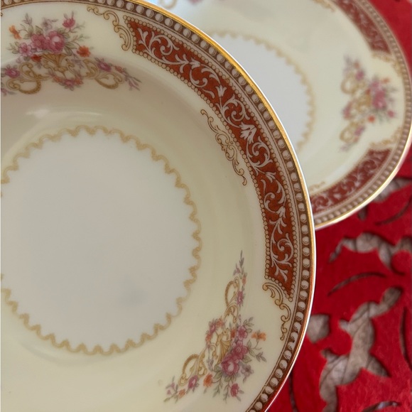 Noritake Mystery #36 pattern Berry Bowls - set of 2, Dessert, Fruit bowl, floral - Picture 9 of 13